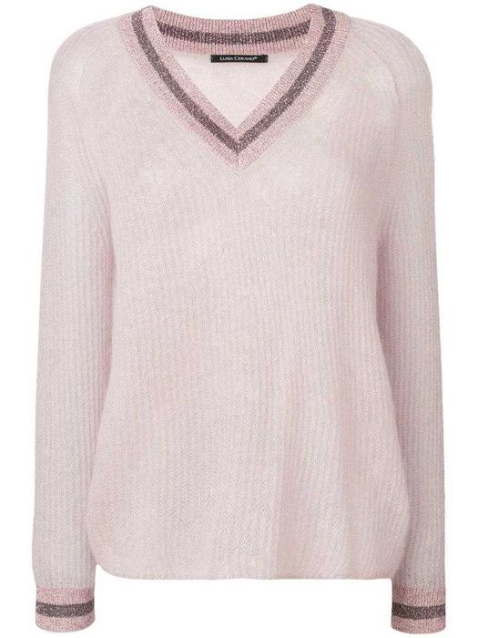 Мохеровый джемпер паутинка Luisa Cerano шерсть мохер