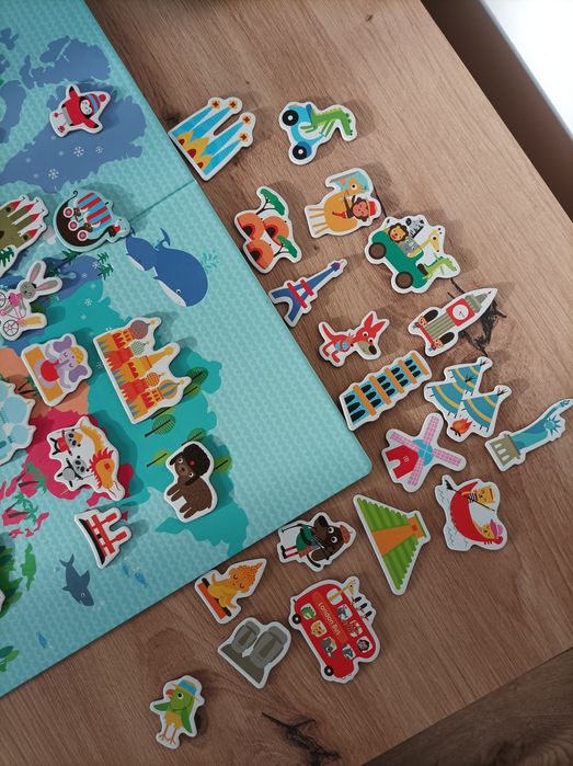 Magnesy mapa świata