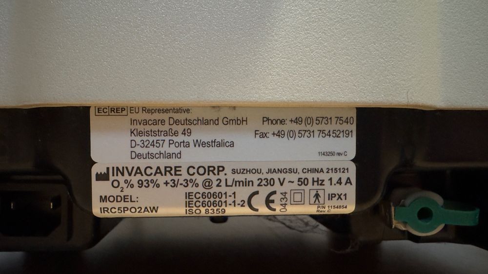 Кисневий концентратор INVACARE PerfectO2