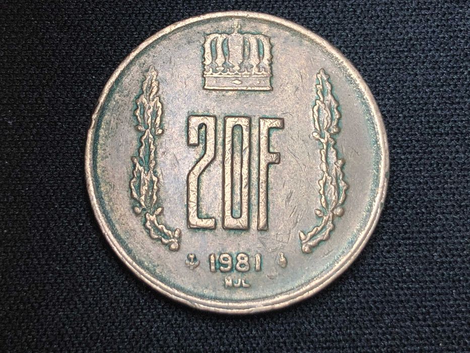 Luxemburgo 1981 - 20 Francs Aluminio