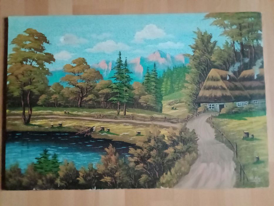 Stare obrazy malowane na płótnie