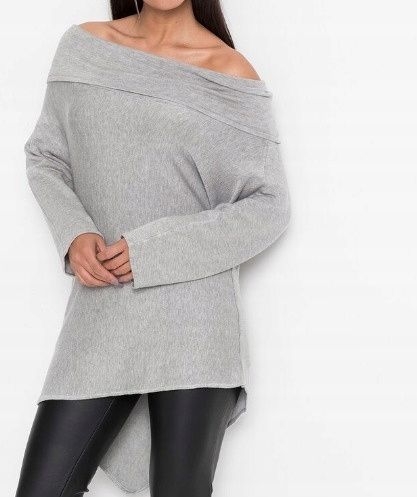 B,P.C sweter z asymetrycznym dołem r.40/42