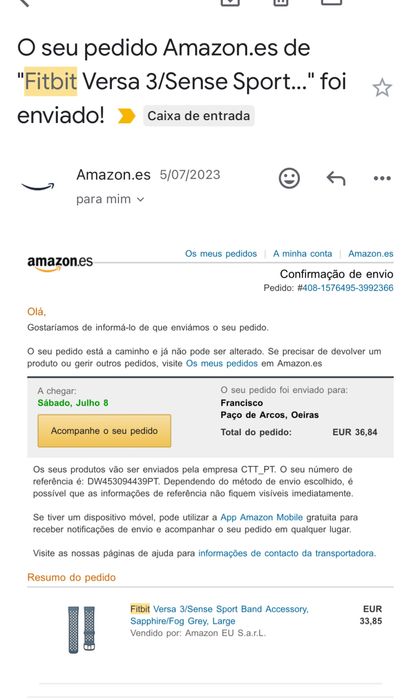 Relógio desportivo Fitbit Sense 2