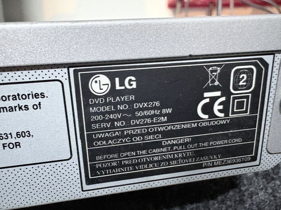 Odtwarzacz LG DVX276