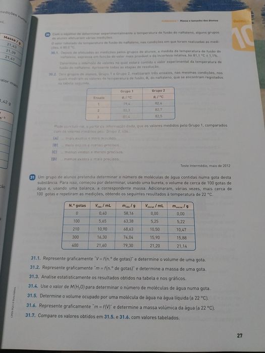 Livro de preparação para o exame de física e química A 11 ano