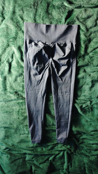 Legginsy jeansowe na szerokiej gumie