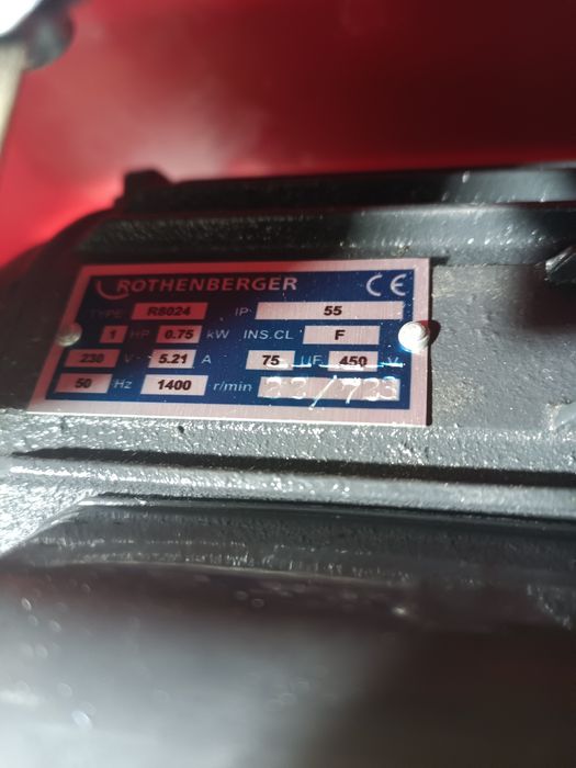 Машина для прочистки канализации Rothenber, прочистка труб, трос.