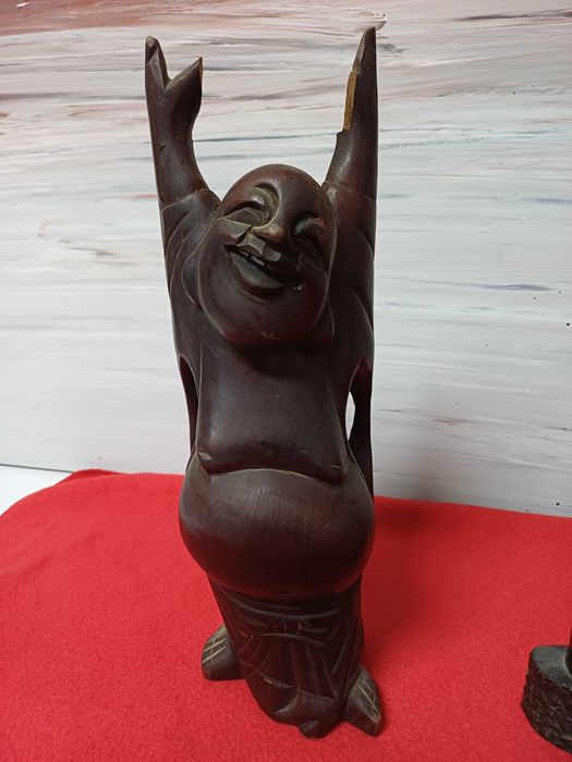 Estatuetas em madeira 3 unidades