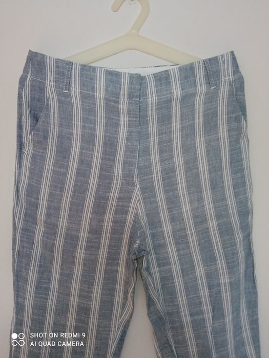 MANGO spodnie letnie, wiskoza+bawełna+len rozm.XS/34