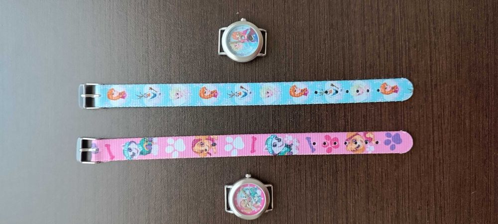 Relógios Disney Frozen e Patrulha Pata