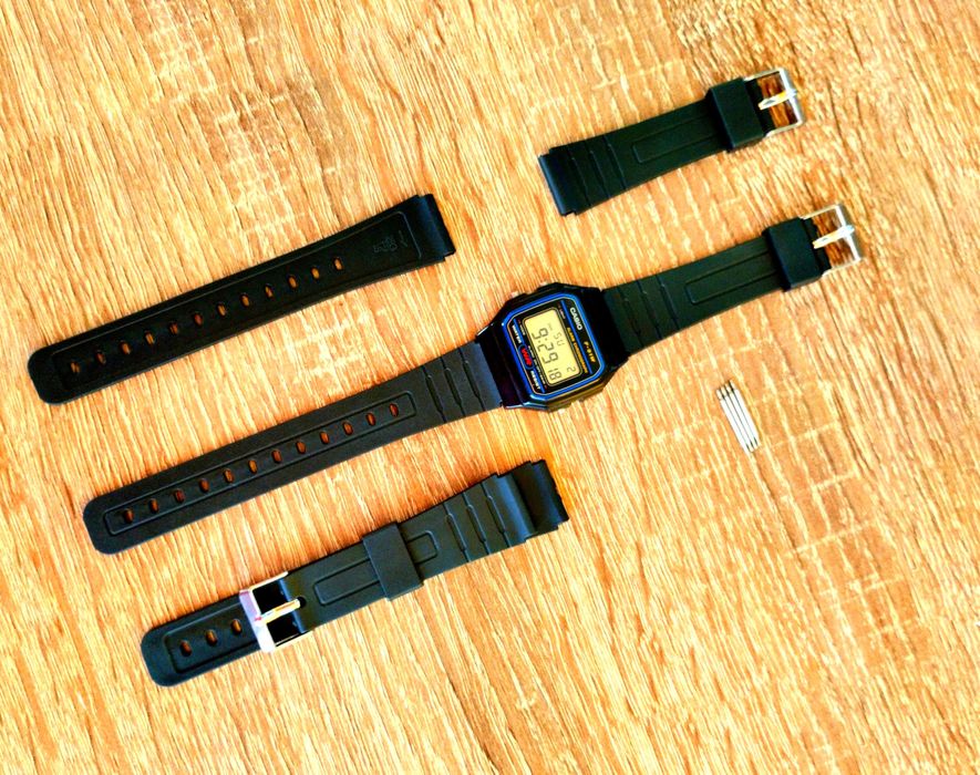 Ремінець на Casio F-91W 18мм універсальний