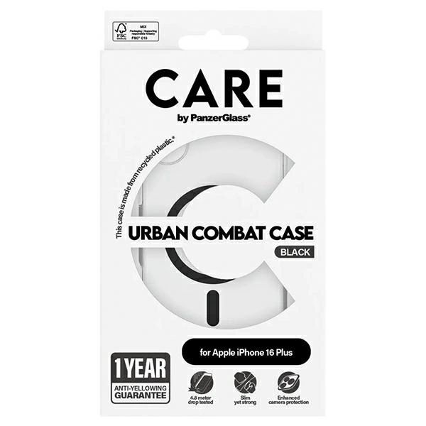 Etui CARE by PanzerGlass Flagship Case z MagSafe na iPhone 16 Plus - czarne