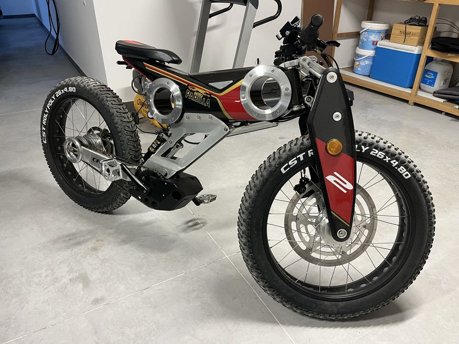 Bicicleta moto parrila rara