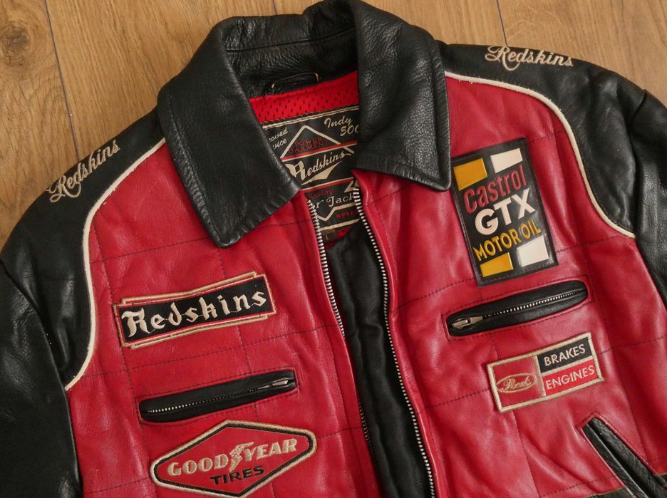 Kurtka skórzana męska REDSKINS racer PILOTKA skóra  M/L