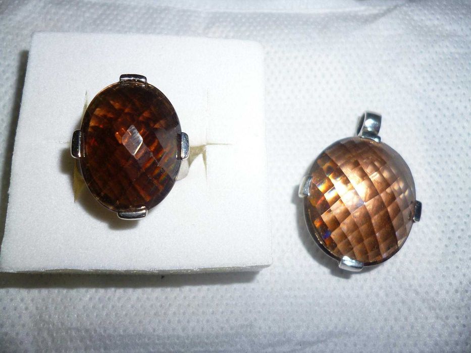 Pendente e anel em prata Georgio Martello