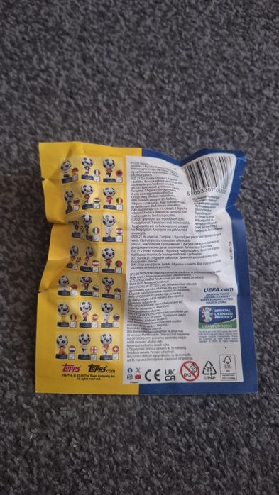 kolekcjonerska figurka Uefa Euro 2024 piłkarz Topps  football figure