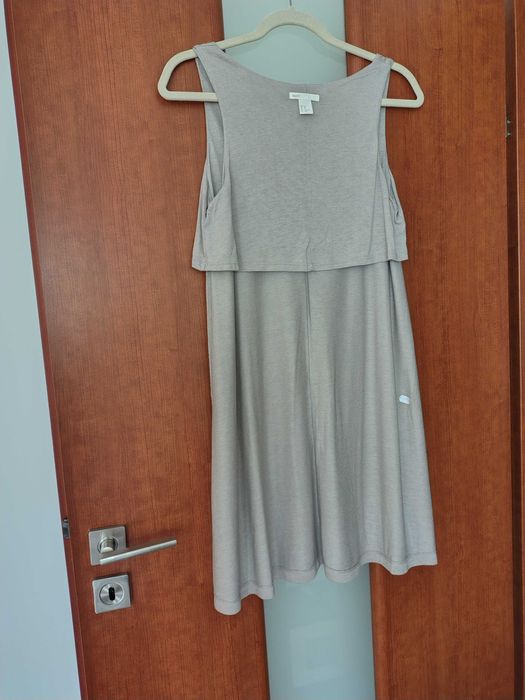 H&M nowa tunika beżowa krótka sukienka XS/S 34/36