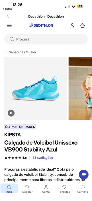 Sapatilhas KIPSTA NOVAS