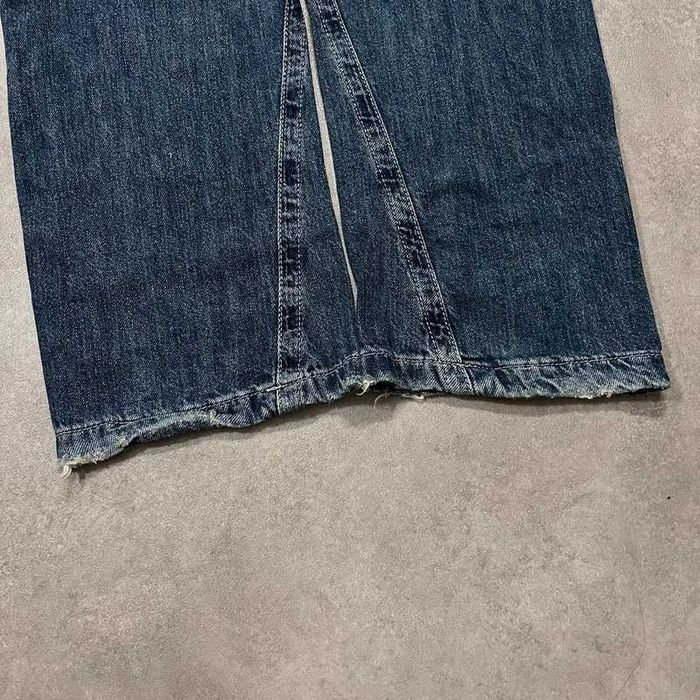 Vintage Spodnie Jeansy Y2K Rap Hip Hop Pocket Denim Pants Haft Retro
