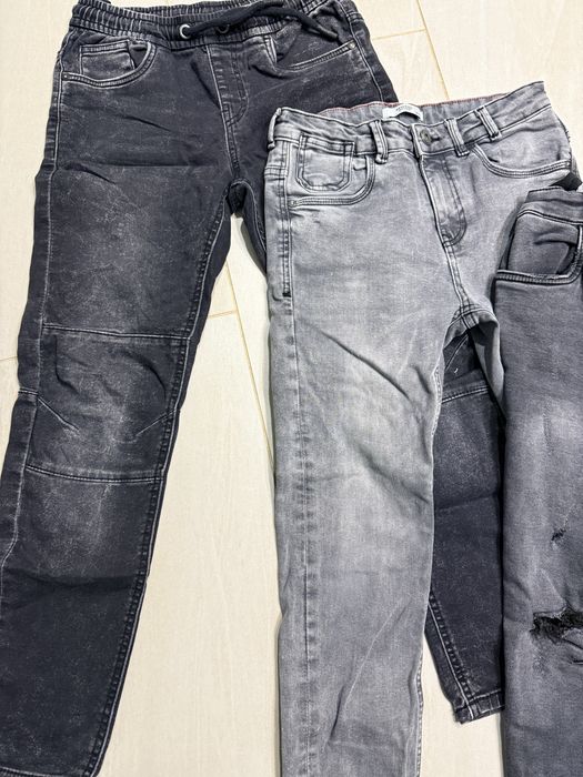 Spodnie 140 152 roz jeans dzins dla chlopaka chłopca junior nastolatka