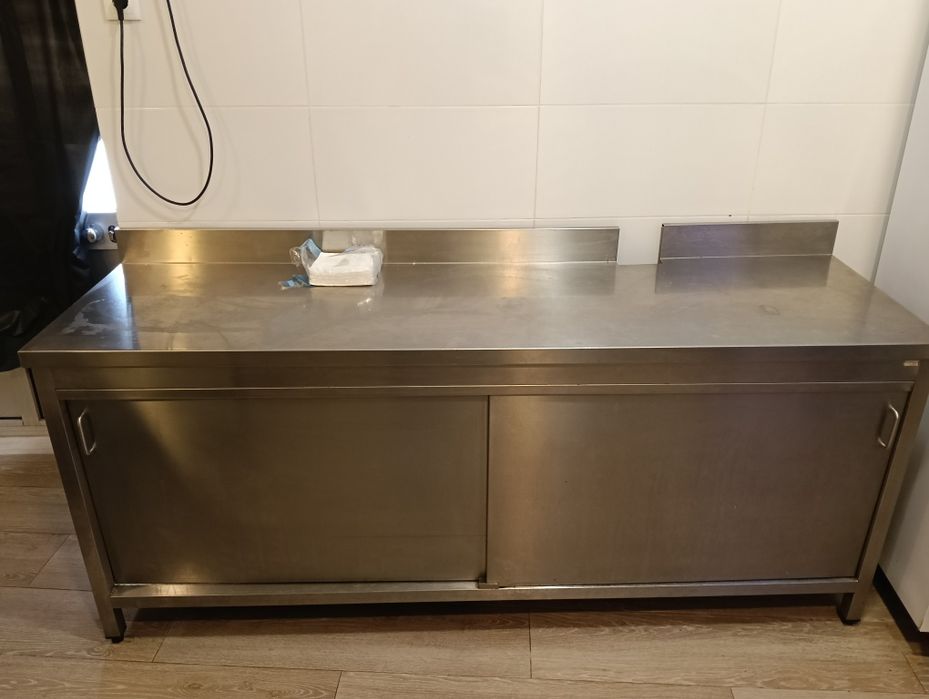 Bancada de inox usada
