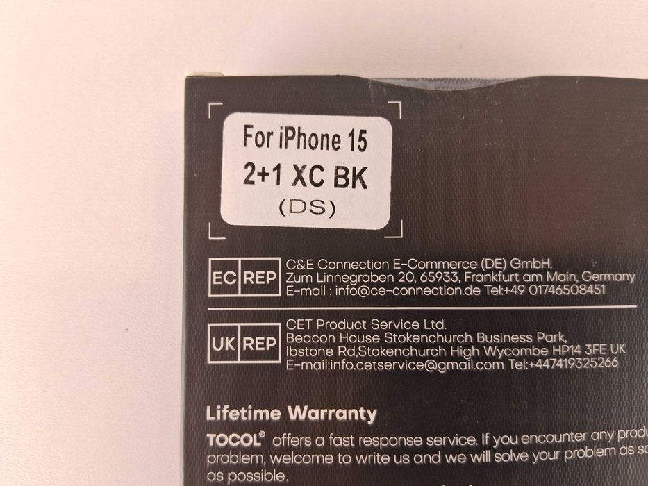 Y146 Etui Na Telefon iPhone 15 Szkło Hartowane Ochrona Zestaw