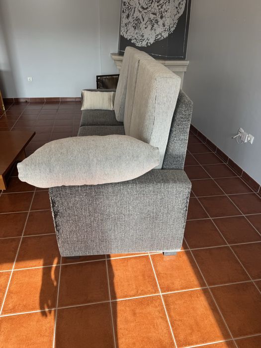 Sofa 3 lugares cinza
