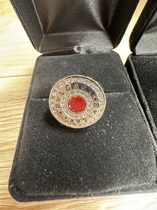 Komplet Bvlgari kolczyki i pierscionek okaxja