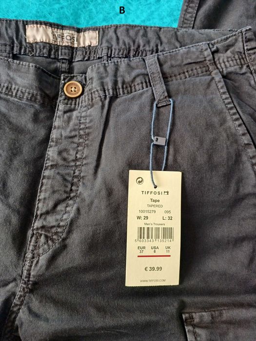 2 calças de homem sport da marca "ZARA" e "TIFFOSI" novas!