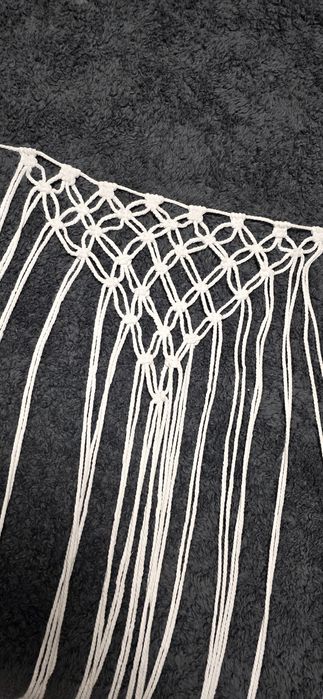 Пояс макраме білий