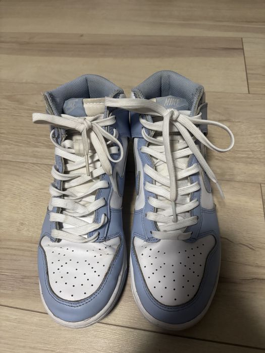 Nike dunk błękitno białe