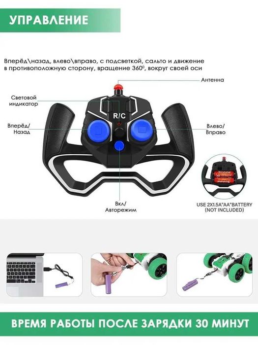 Трюковая машинка перевертыш. Машинка игрушка на радиоуправлении