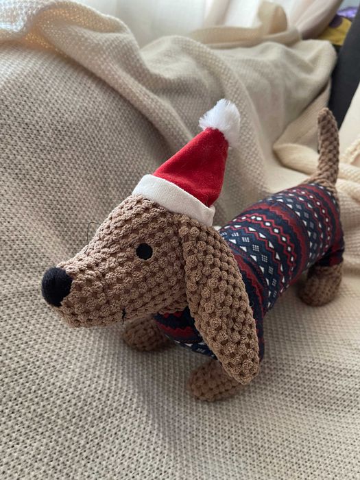 Pluszowa zabawka dla psa jamnik sausage dog