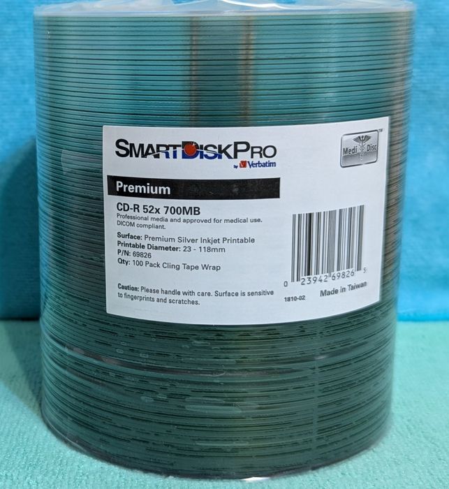 CD-R  Silver, White and Black Vinyl Printable