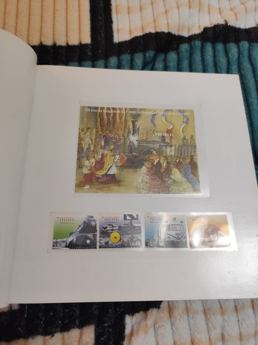 Caminhos de ferro CTT livros e selos