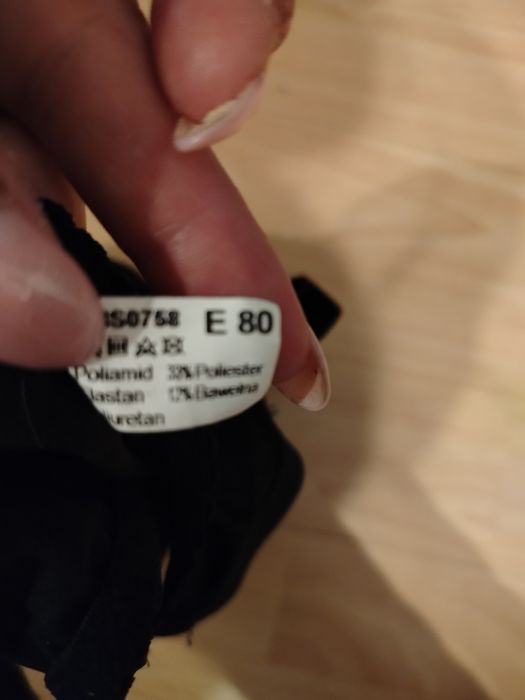 Ładny Duży Biustonosz markowy GAIA usztywniany E 80 stan idealny