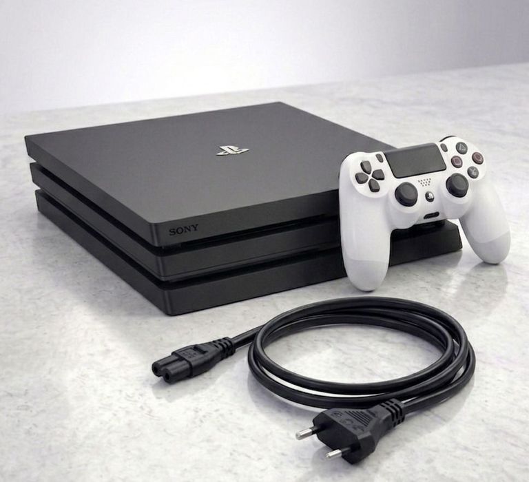 PlayStation 4 Pro Modelo 4K)+ Comando Original Branco + Cabo Alimentação