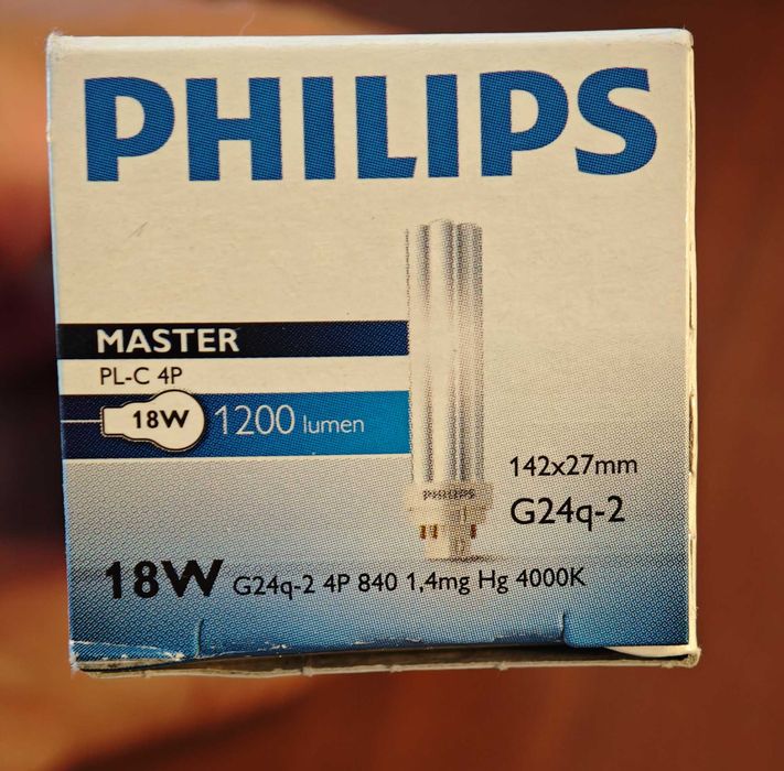 Świetlówka Philips Master 840 PL-C 4P 18W 1200 Lumen