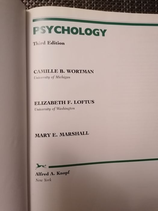 Psychology Wortman Loftus psychologia