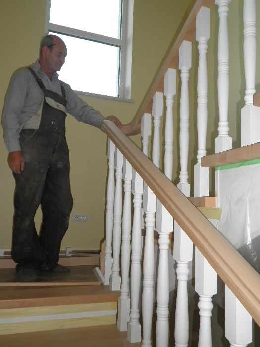 Обшивка  сходів деревом