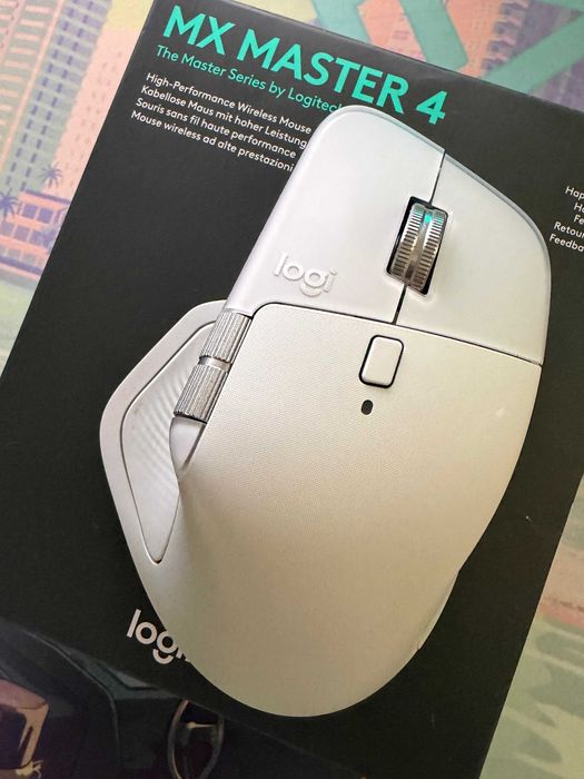 Rato Laser Logitech MX Master 4 Wireless/Bluetooth High-Performance Haptic Feedback 8000DPI Graphite