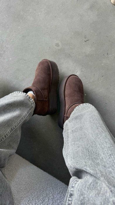 Угги/Угг/Уггі/Уги/Угі/UGG Australia Ultra Mini Platform 5 см Chocolate
