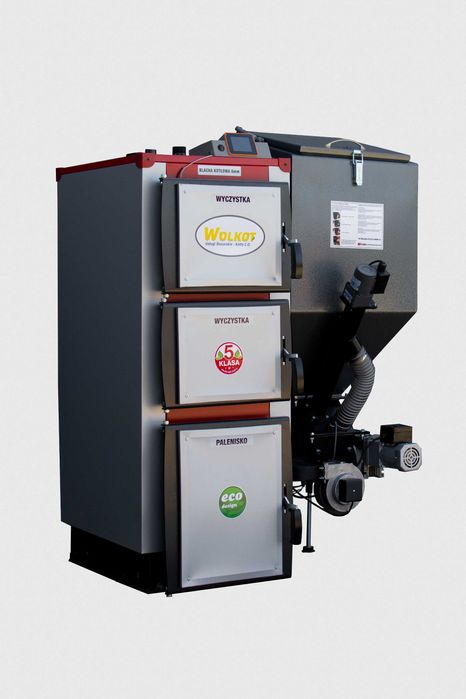 Kocioł piec 19kW pellet drewno ekogroszek węgiel 5klasa WOLKOT kotły
