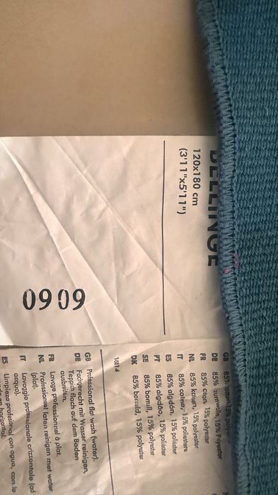 Kolorowy dywan Ikea