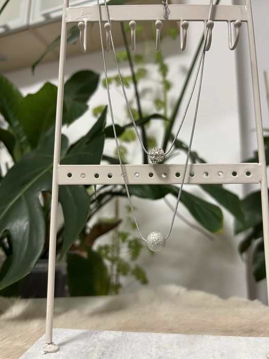 Naszyjnik kulki elegancki sylwester nowy rok praca impreza