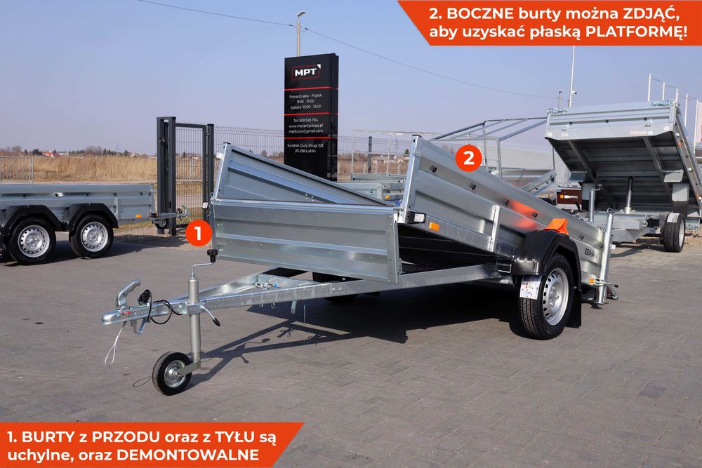 Przyczepa towarowa 265SU XL przyczepka zasław XL 265 x 147 QUADA quady