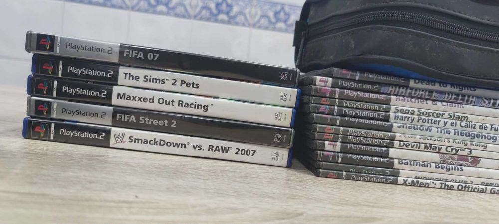 PlayStation 2 Slim – Mega Pack completo com jogos e acessórios