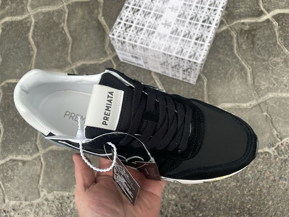Чоловічі кросівки Premiata Mick 41-45 чорно-білі в наявності.