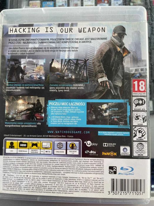 Playstation 3 - Watch Dogs - PL - Sklep - Wolumen Metro - Wawrzyszew