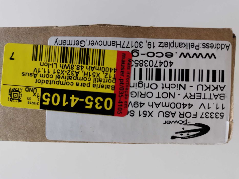 Baterias para Portátil PA3533U-1BRS, 
AS10D31, 
A32-X51, 
N10JC-HV005